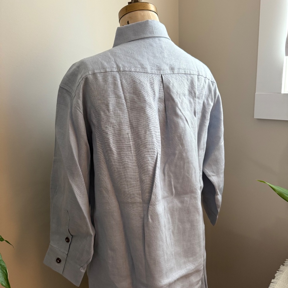 Linen Button Up Shirt - Picture 4 of 6